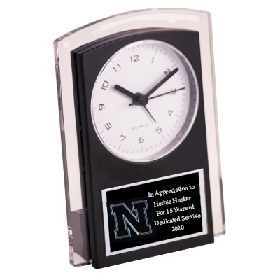 Black and Silver Clock